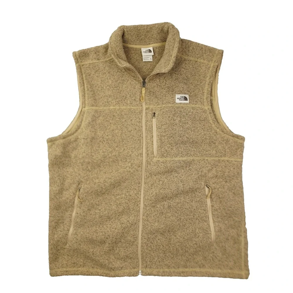 The North Face Men's Gordon Lyons Vest Men's XXL Beige Full Zip Outdoor Gorpcore